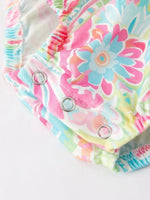 Rylee Faith Designs Easter Cross Smocking Embroidery Baby Girl Romper - Everetts Place Boutique - 