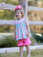 Rylee Faith Designs Easter Cross Smocking Embroidery Baby Girl Set - Everetts Place Boutique - 