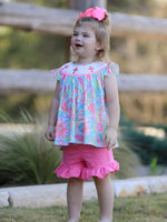 Rylee Faith Designs Easter Cross Smocking Embroidery Baby Girl Set - Everetts Place Boutique - 