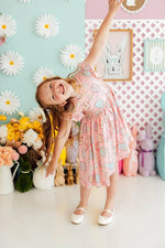 Mila & Rose ® Easter Egg Hunt Flutter Sleeve Twirl Dress - 