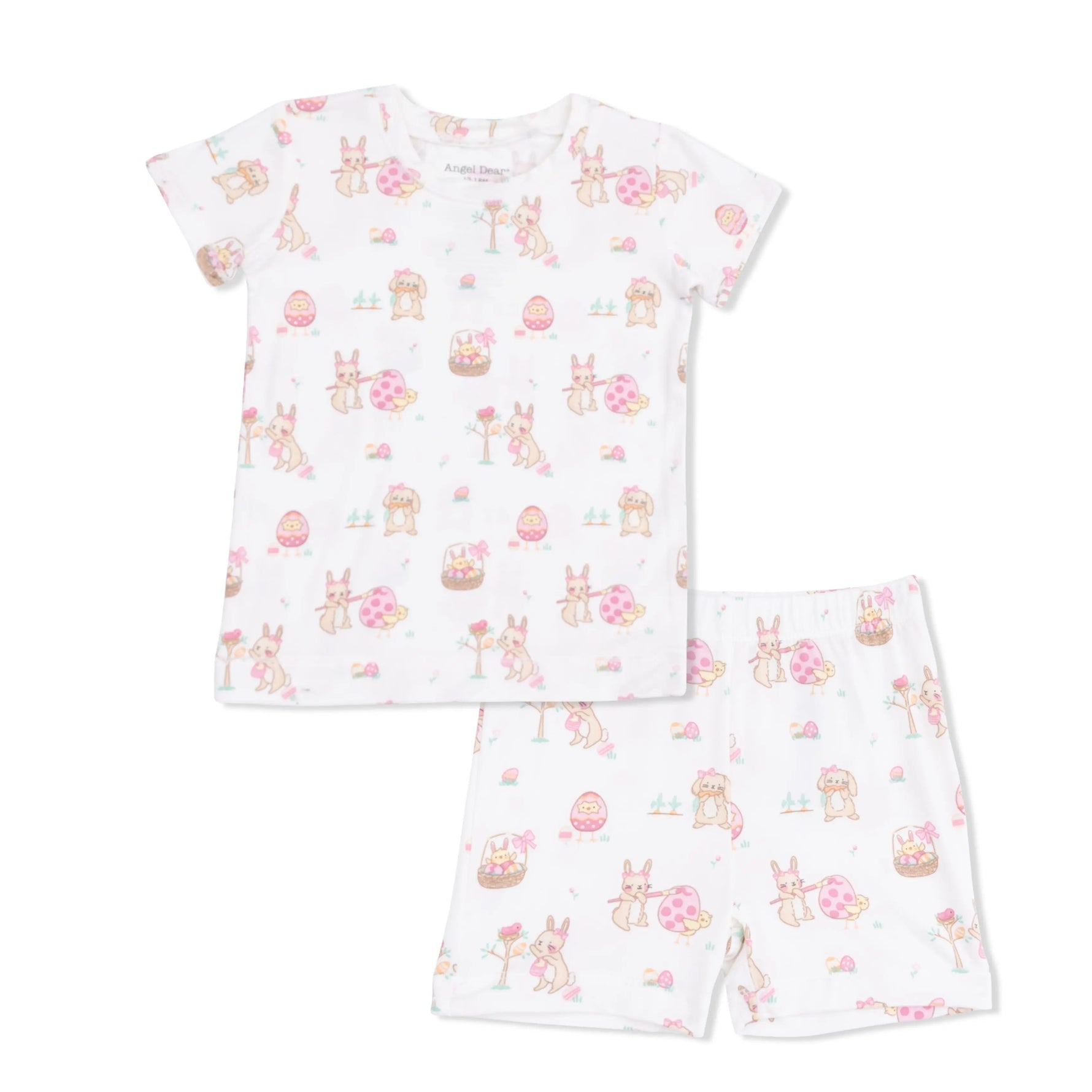 Angel Dear Easter Egg Hunt Pink - Loungewear Short Set - 