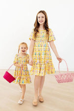 Mila & Rose ® Easter Picnic Smocked Ruffle Dress - 