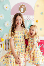 Mila & Rose ® Easter Picnic Smocked Ruffle Dress - 