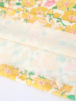 Rylee Faith Designs Easter Yellow Chick Embroidery Floral Girl Dress Petal Collar - 