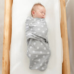 Comfy Cubs Easy Swaddle Blankets in Grey, Pack of 3 - 