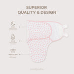 Comfy Cubs Easy Swaddle Blankets in Pink, Pack of 3 - 