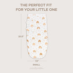 Comfy Cubs Easy Swaddle Blankets in Rainbow Bohemian, Pack of 3 - 