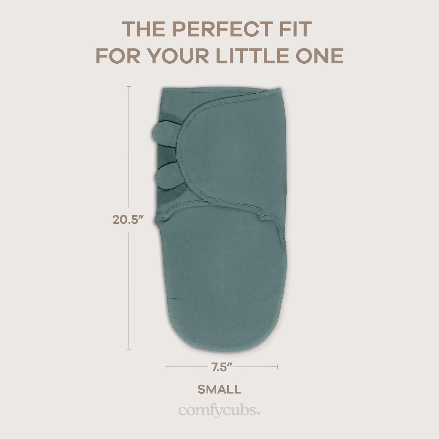 Comfy Cubs Easy Swaddle Blankets in Stone, Nomadic Blue, Azul, Pack of 3 - 