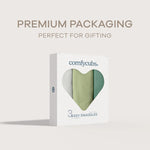 Comfy Cubs Easy Swaddle Blankets in Stone, Sage, Azul, Pack of 3 - 