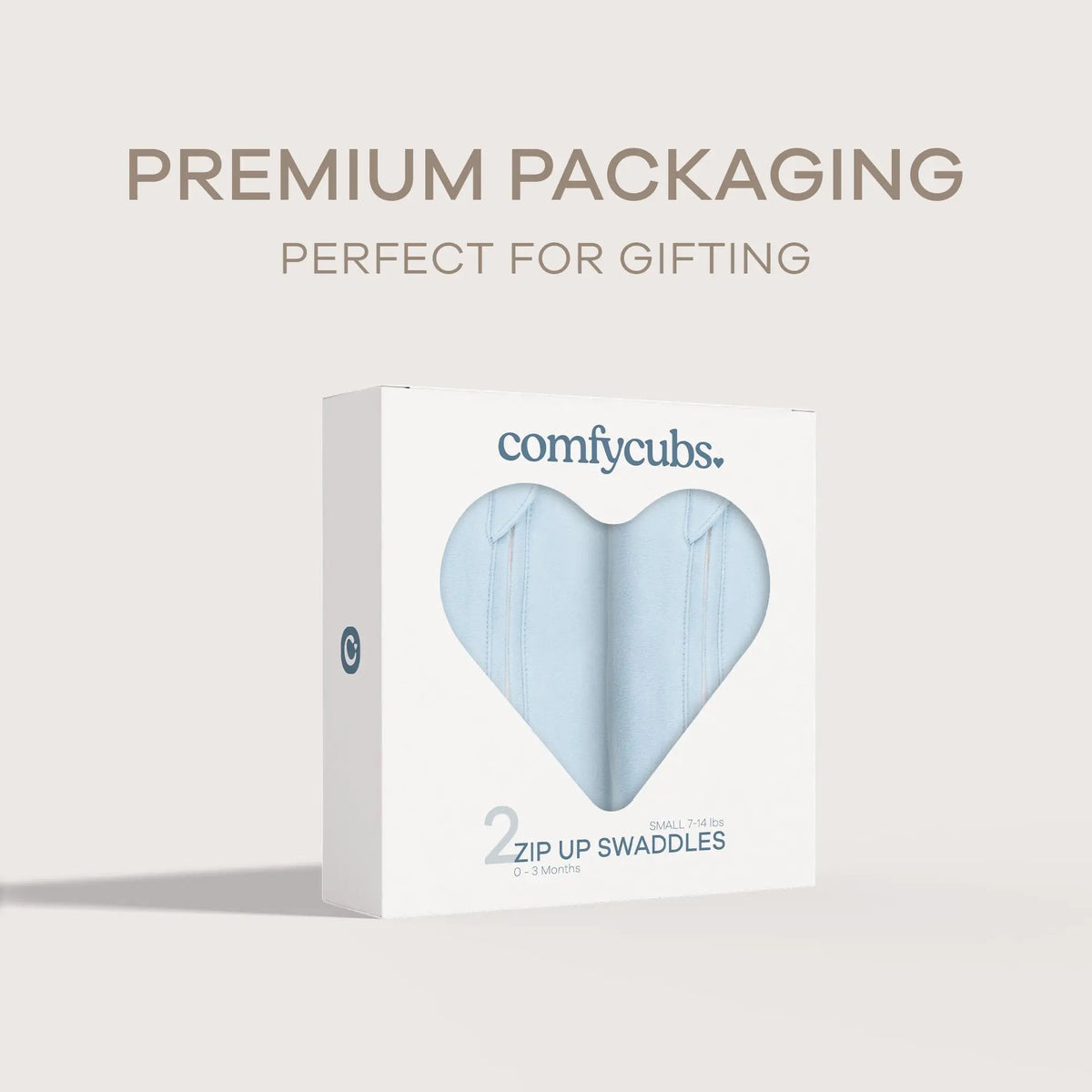 Comfy Cubs Easy Zipper Swaddle Blankets in Blue - 