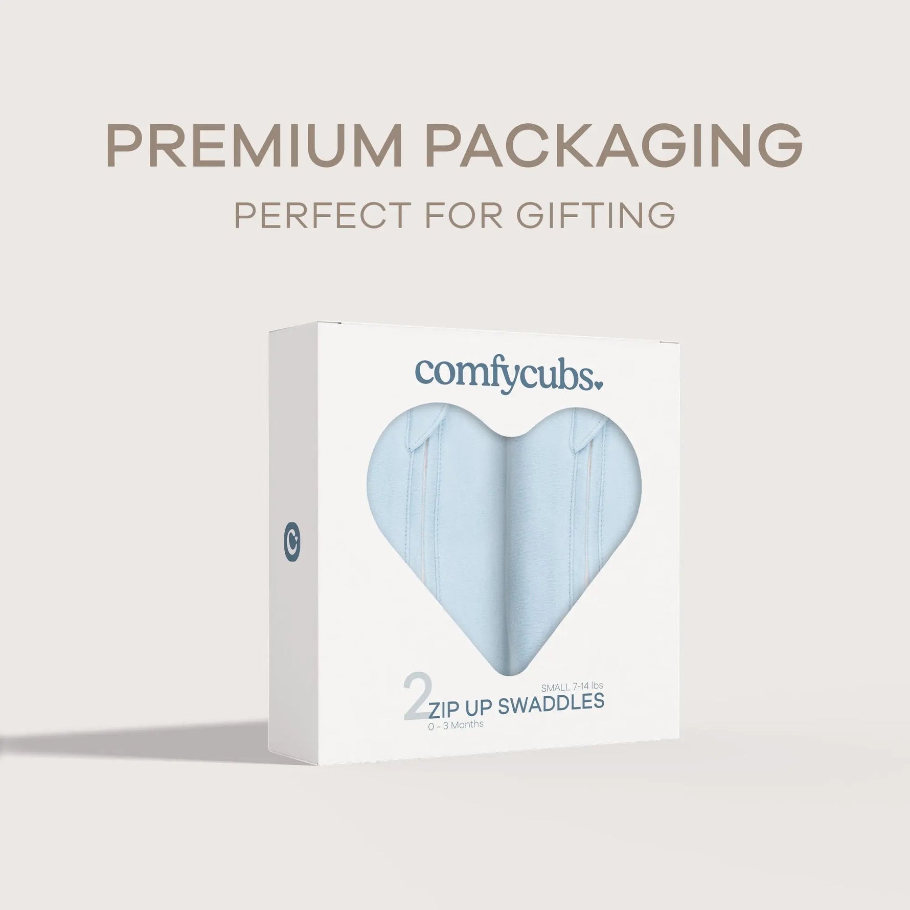 Comfy Cubs Easy Zipper Swaddle Blankets in Blue - 