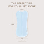 Comfy Cubs Easy Zipper Swaddle Blankets in Blue - 