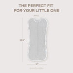 Comfy Cubs Easy Zipper Swaddle Blankets in Grey - 