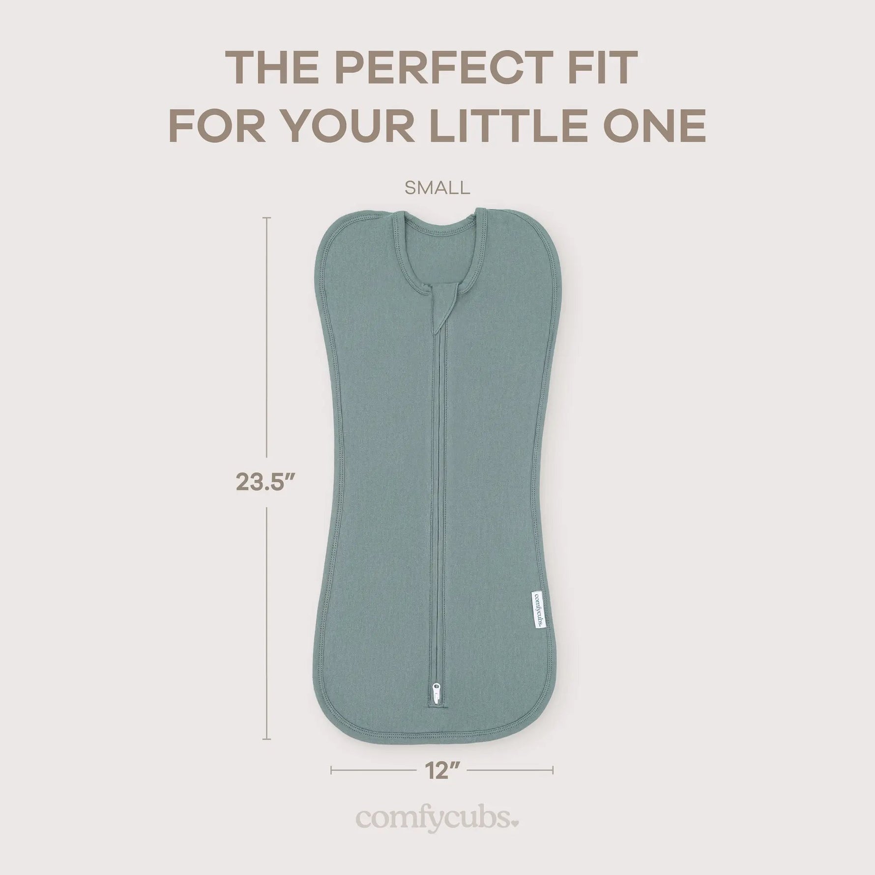 Comfy Cubs Easy Zipper Swaddle Blankets in Nomadic Blue, Azul - 