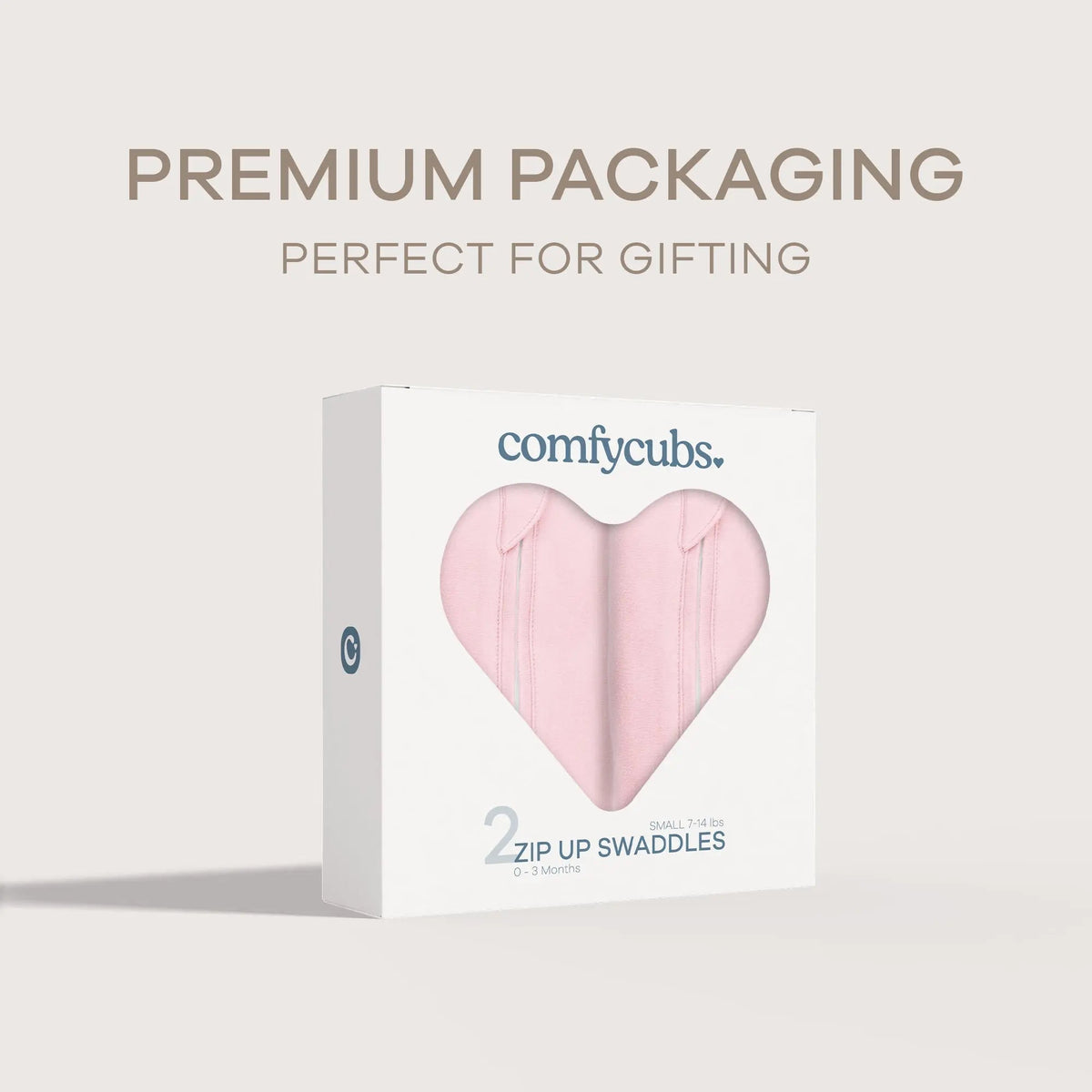 Comfy Cubs Easy Zipper Swaddle Blankets in Pink - 