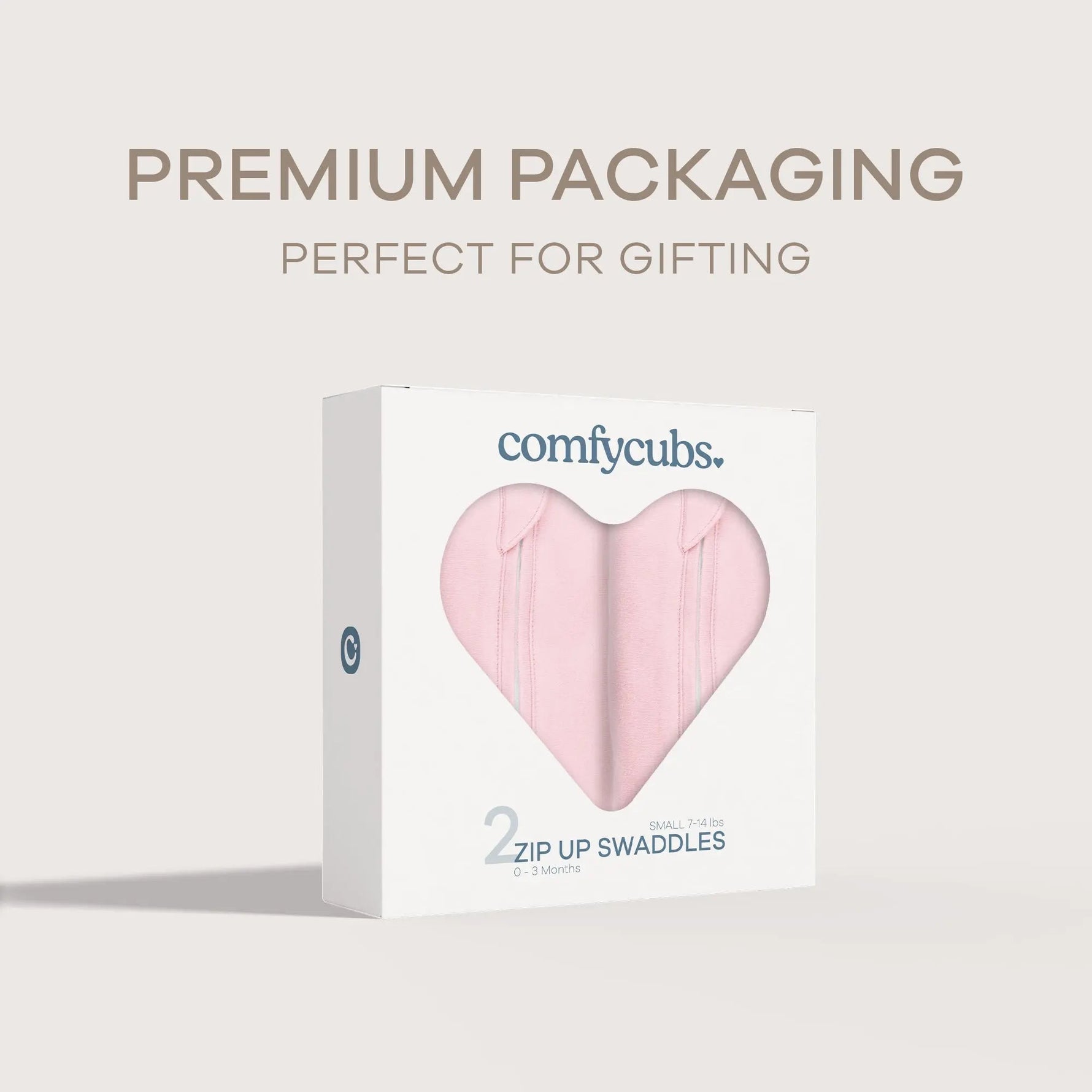 Comfy Cubs Easy Zipper Swaddle Blankets in Pink - 