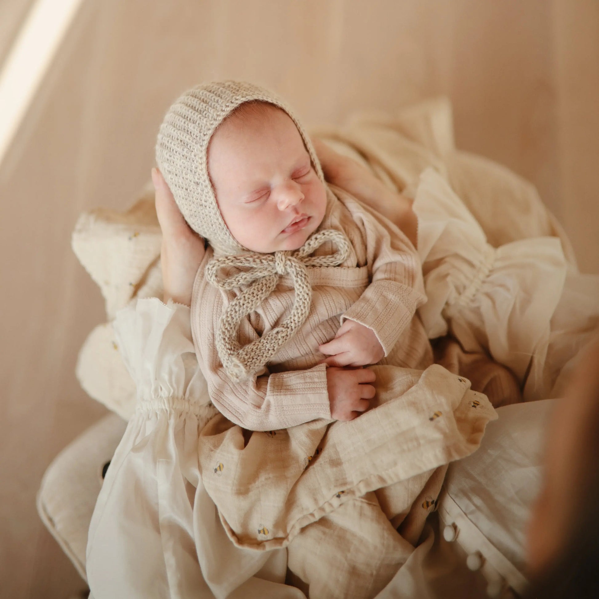 Organic Cotton Muslin Swaddle Blanket for Baby Cuddling and Nursing Mushie