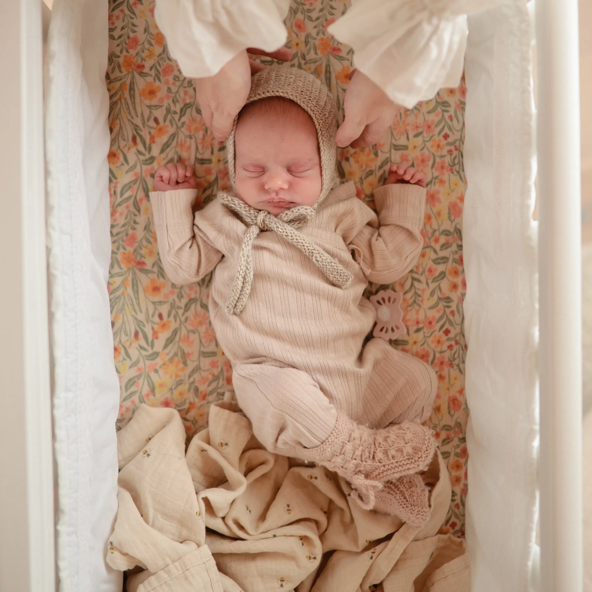 Extra Soft Muslin Crib Sheet for Baby 100% Cotton Breathable and Cozy Mushie