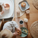 Mushie Square Dinnerware Plates for Babies BPA-Free Plastic Microwave and Dishwasher Safe Made in Denmark - Home & Garden > Kitchen & Dining > Tableware > Dinnerware > Plates Dinnerware