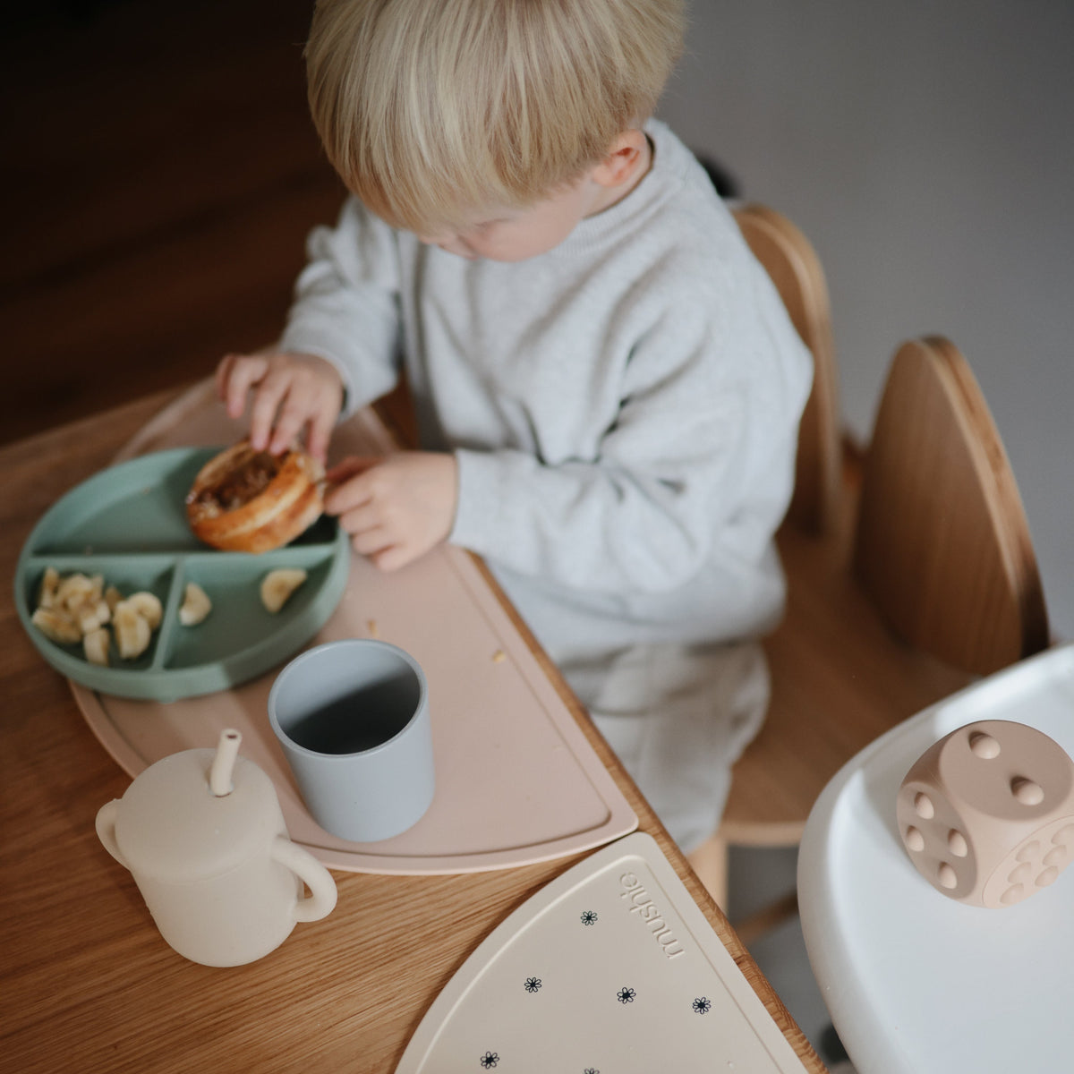 Durable Plastic Dinnerware Cups for Toddlers by Mushie