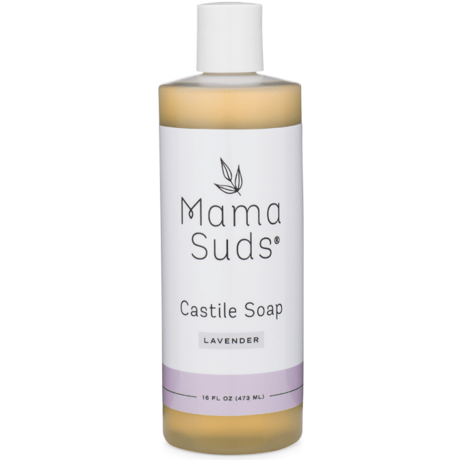 MamaSuds Eco - Friendly Castile Liquid Soap with Lavender or Lemon Oils for Home Cleaning - 