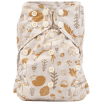 Texas Tushies Eco - Friendly Cloth Diaper Quick Starter Kit with Three Absorbent Diapers for New Parents - 