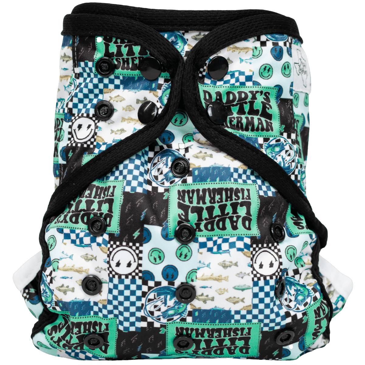 Texas Tushies Eco - Friendly Cloth Diaper with Adjustable Fit for Babies 8 to 40 Pounds - 