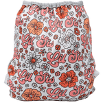 Texas Tushies Eco - Friendly Cloth Diaper with Adjustable Fit for Babies 8 to 40 Pounds - 