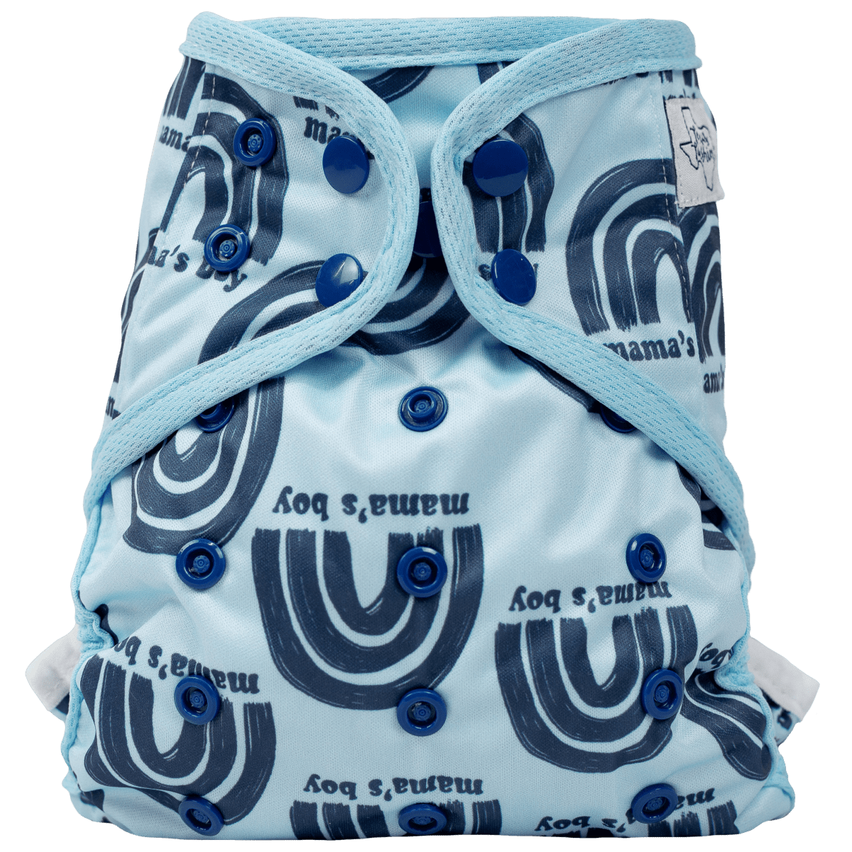 Texas Tushies Eco - Friendly Cloth Diaper with Adjustable Fit for Babies 8 to 40 Pounds - 