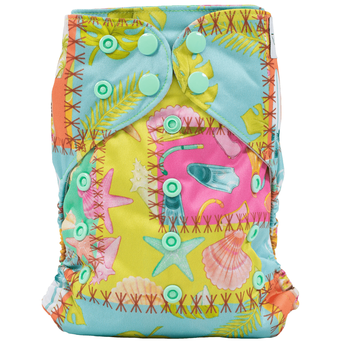 Texas Tushies Eco - Friendly Pocket Cloth Diaper with Slim Fit for Babies 8 to 40 Pounds - 