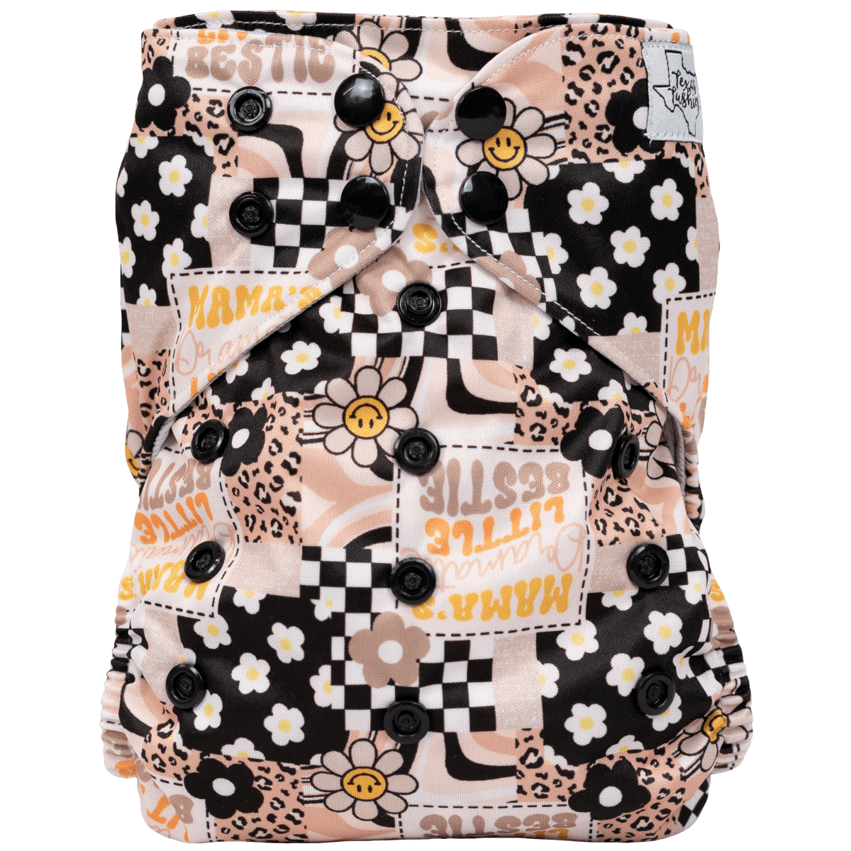 Texas Tushies Eco - Friendly Pocket Cloth Diaper with Slim Fit for Babies 8 to 40 Pounds - 