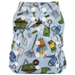 Texas Tushies Eco - Friendly Pocket Cloth Diaper with Slim Fit for Babies 8 to 40 Pounds - 