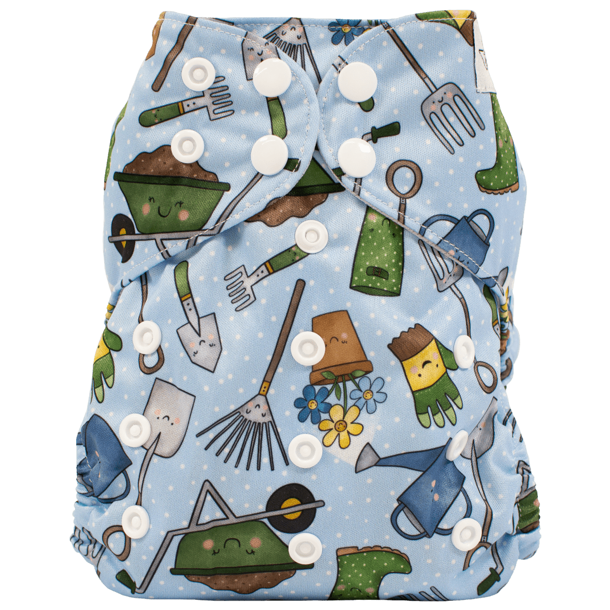 Texas Tushies Eco - Friendly Pocket Cloth Diaper with Slim Fit for Babies 8 to 40 Pounds - 