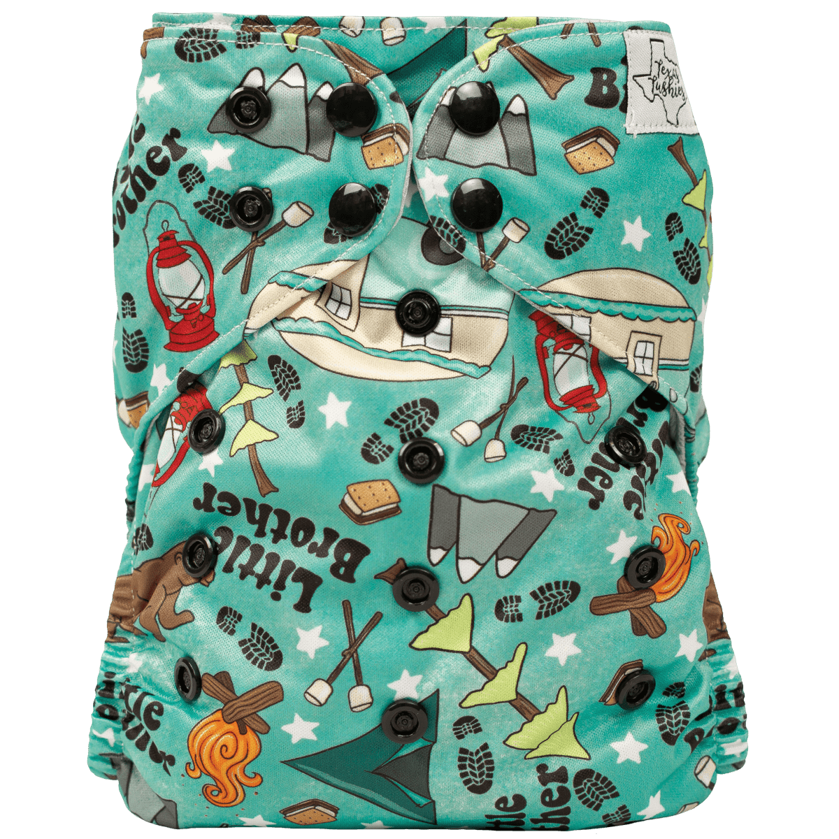 Texas Tushies Eco - Friendly Pocket Cloth Diaper with Slim Fit for Babies 8 to 40 Pounds - 