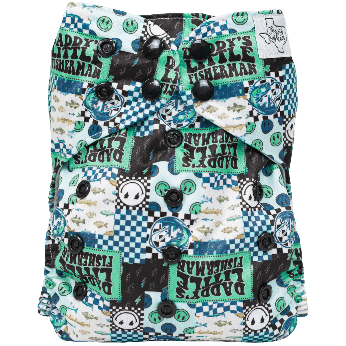 Texas Tushies Eco - Friendly Pocket Cloth Diaper with Slim Fit for Babies 8 to 40 Pounds - 