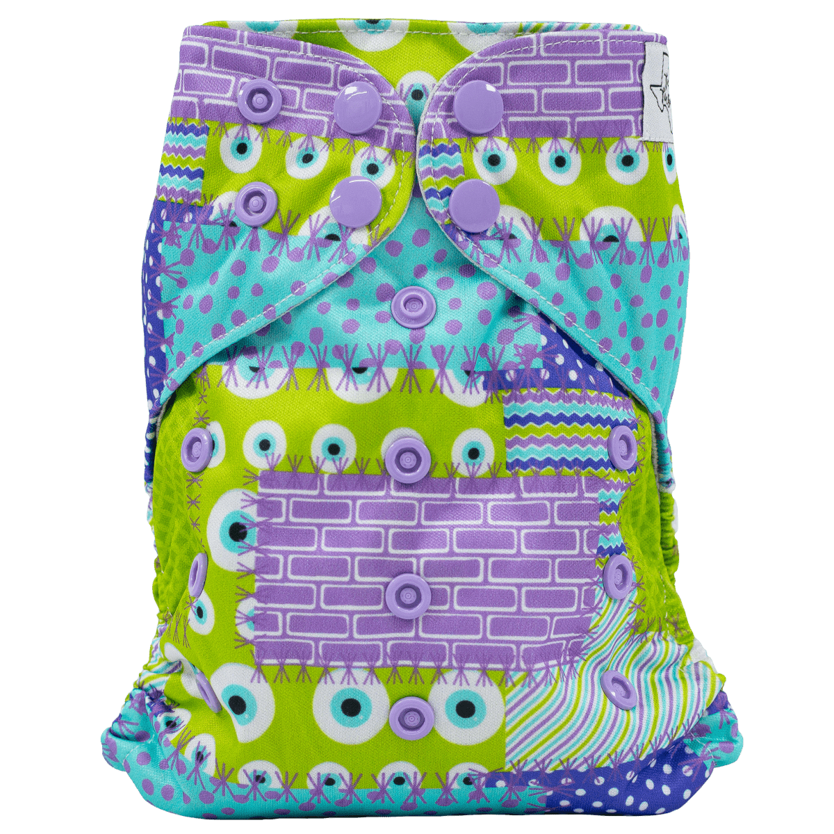 Texas Tushies Eco - Friendly Pocket Cloth Diaper with Slim Fit for Babies 8 to 40 Pounds - 