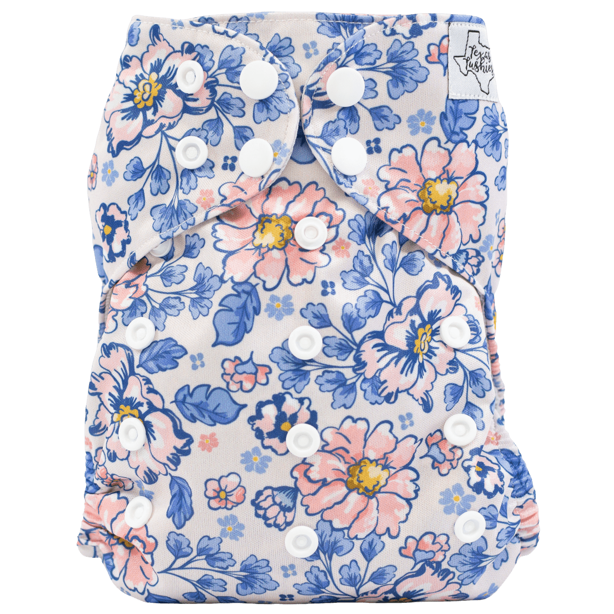 Texas Tushies Eco - Friendly Pocket Cloth Diaper with Slim Fit for Babies 8 to 40 Pounds - 