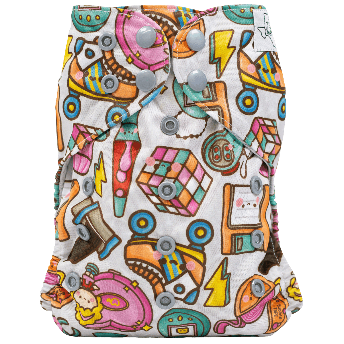 Texas Tushies Eco - Friendly Pocket Cloth Diaper with Slim Fit for Babies 8 to 40 Pounds - 