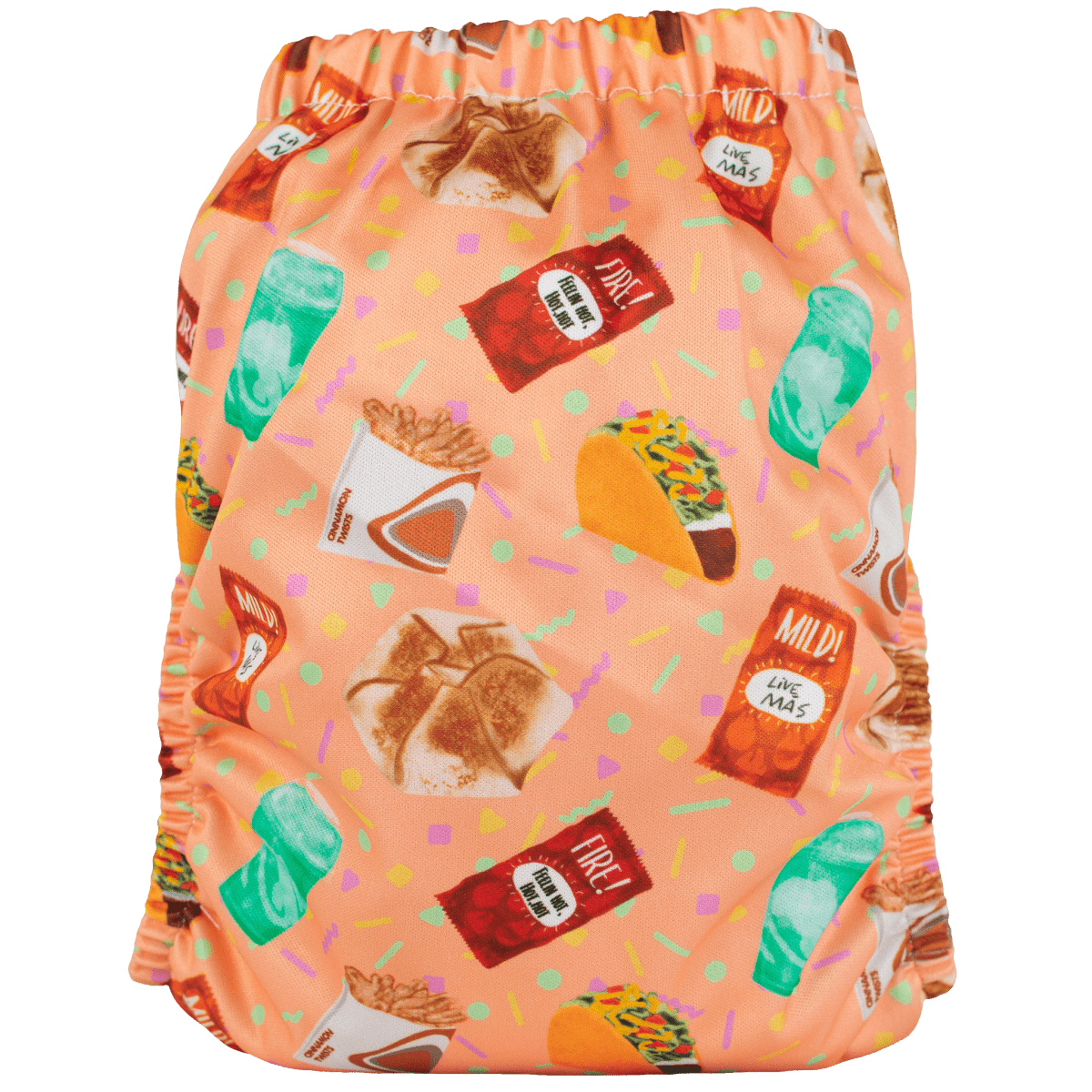 Texas Tushies Eco - Friendly Pocket Cloth Diaper with Slim Fit for Babies 8 to 40 Pounds - 