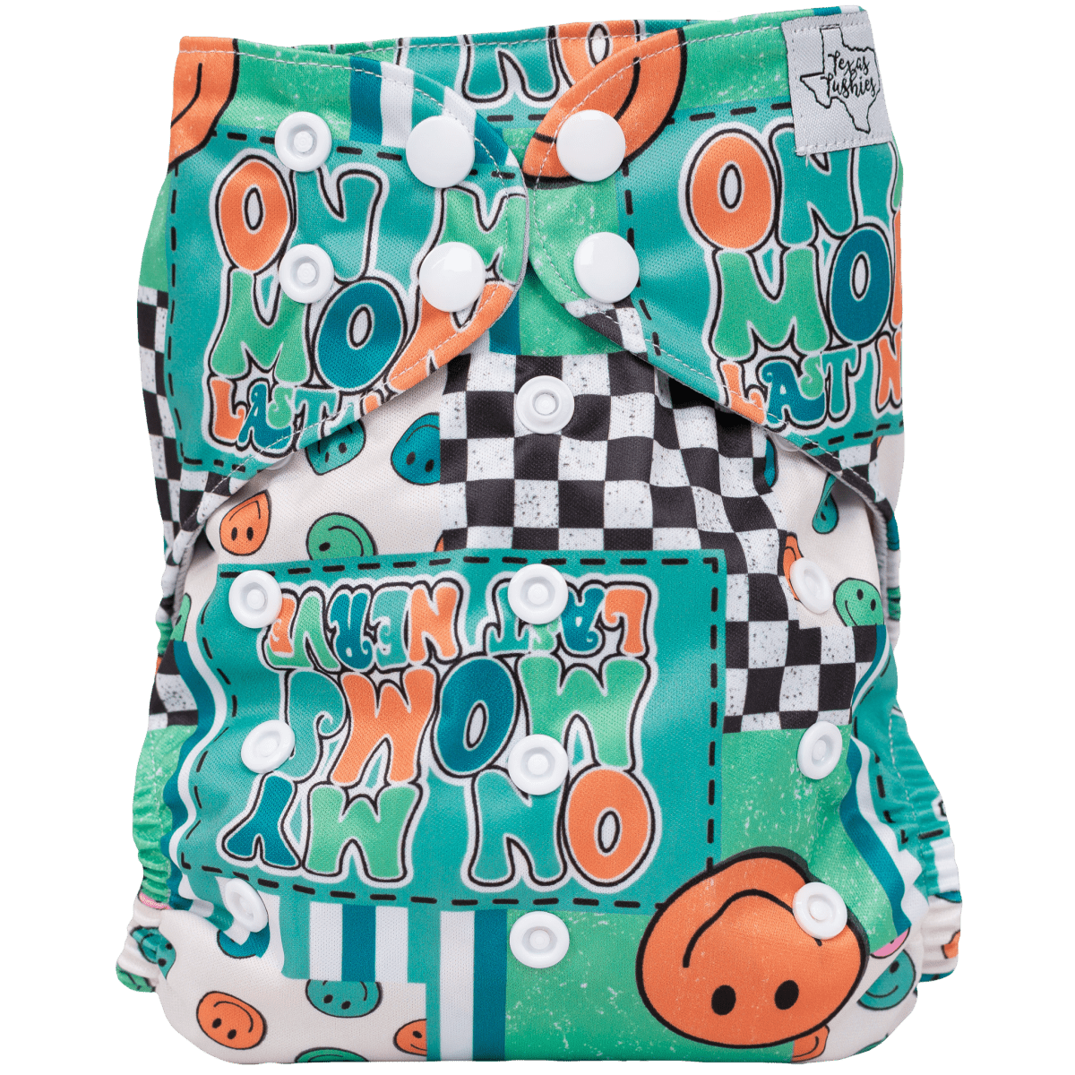 Texas Tushies Eco - Friendly Pocket Cloth Diaper with Slim Fit for Babies 8 to 40 Pounds - 