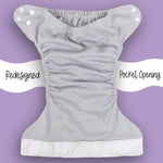 Texas Tushies Eco - Friendly Pocket Cloth Diaper with Slim Fit for Babies 8 to 40 Pounds - 