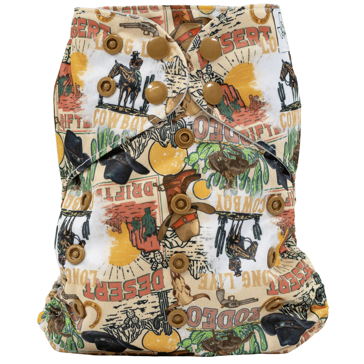 Texas Tushies Eco - Friendly Pocket Cloth Diaper with Slim Fit for Babies 8 to 40 Pounds - 