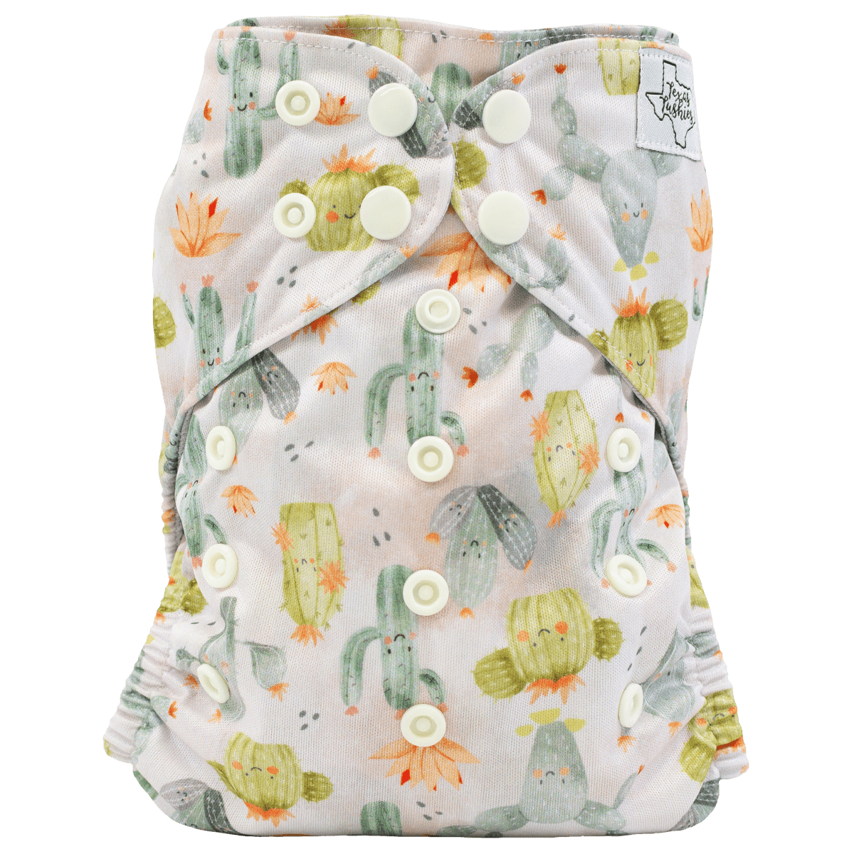 Texas Tushies Eco - Friendly Pocket Cloth Diaper with Slim Fit for Babies 8 to 40 Pounds - 