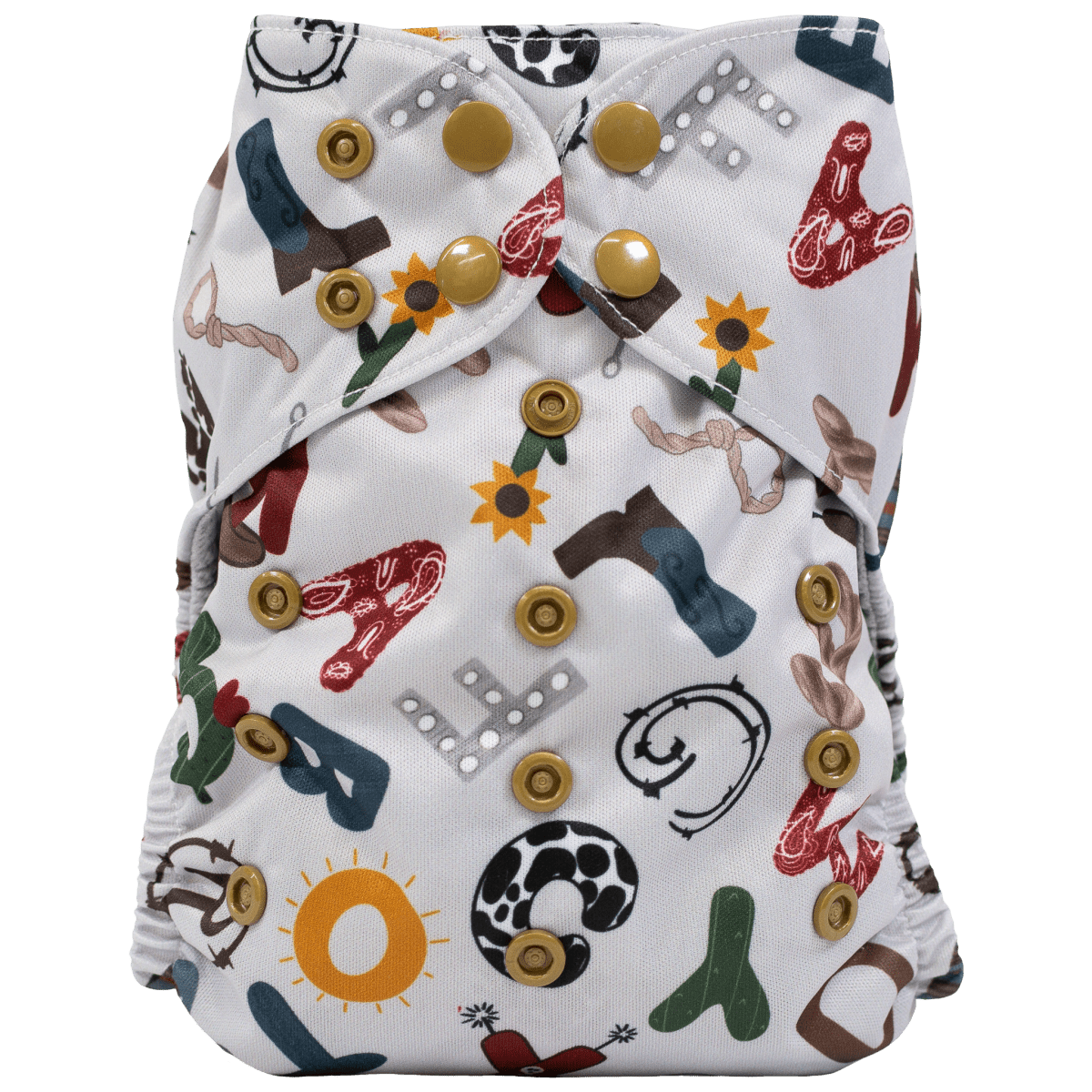 Texas Tushies Eco - Friendly Pocket Cloth Diaper with Slim Fit for Babies 8 to 40 Pounds - 