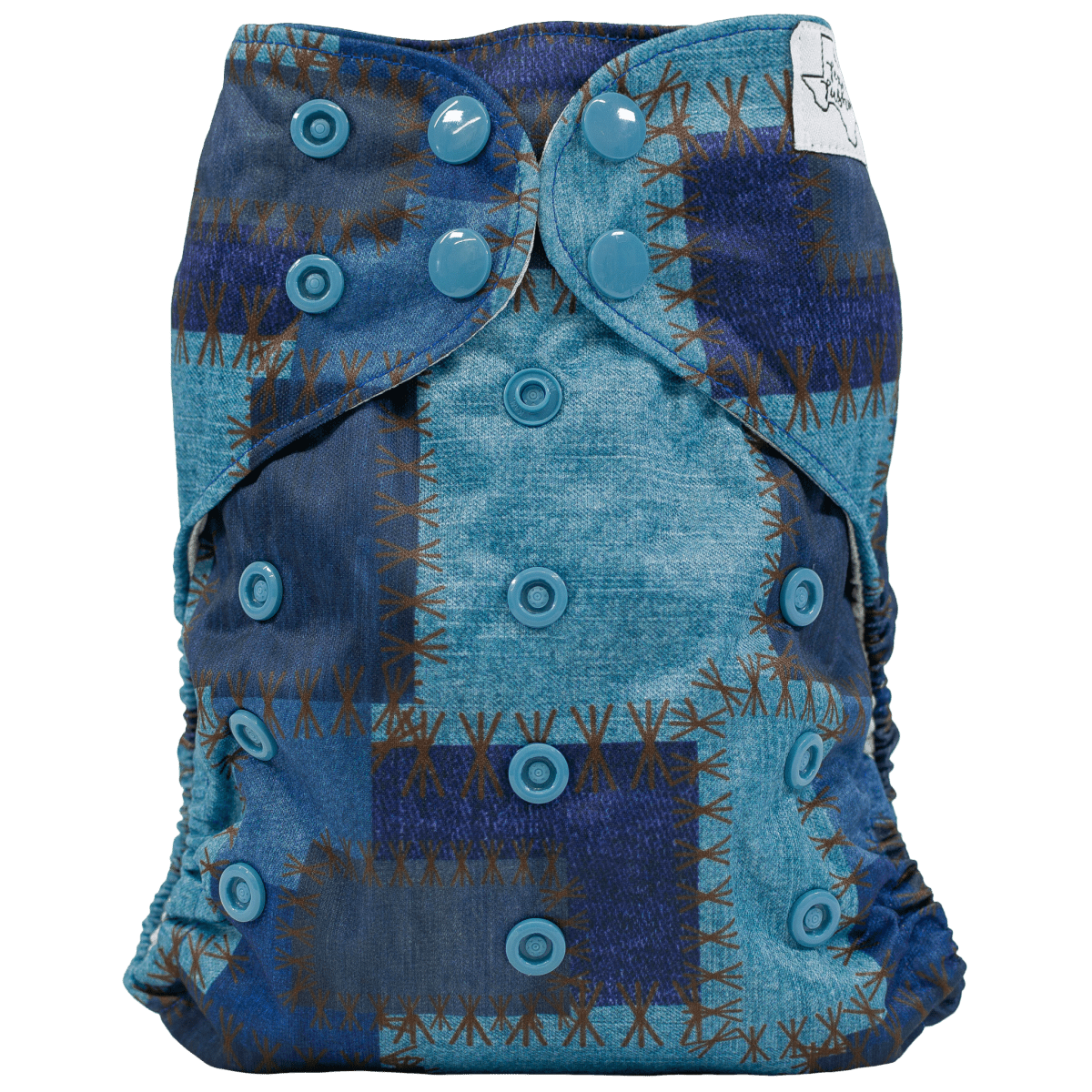 Texas Tushies Eco - Friendly Pocket Cloth Diaper with Slim Fit for Babies 8 to 40 Pounds - 