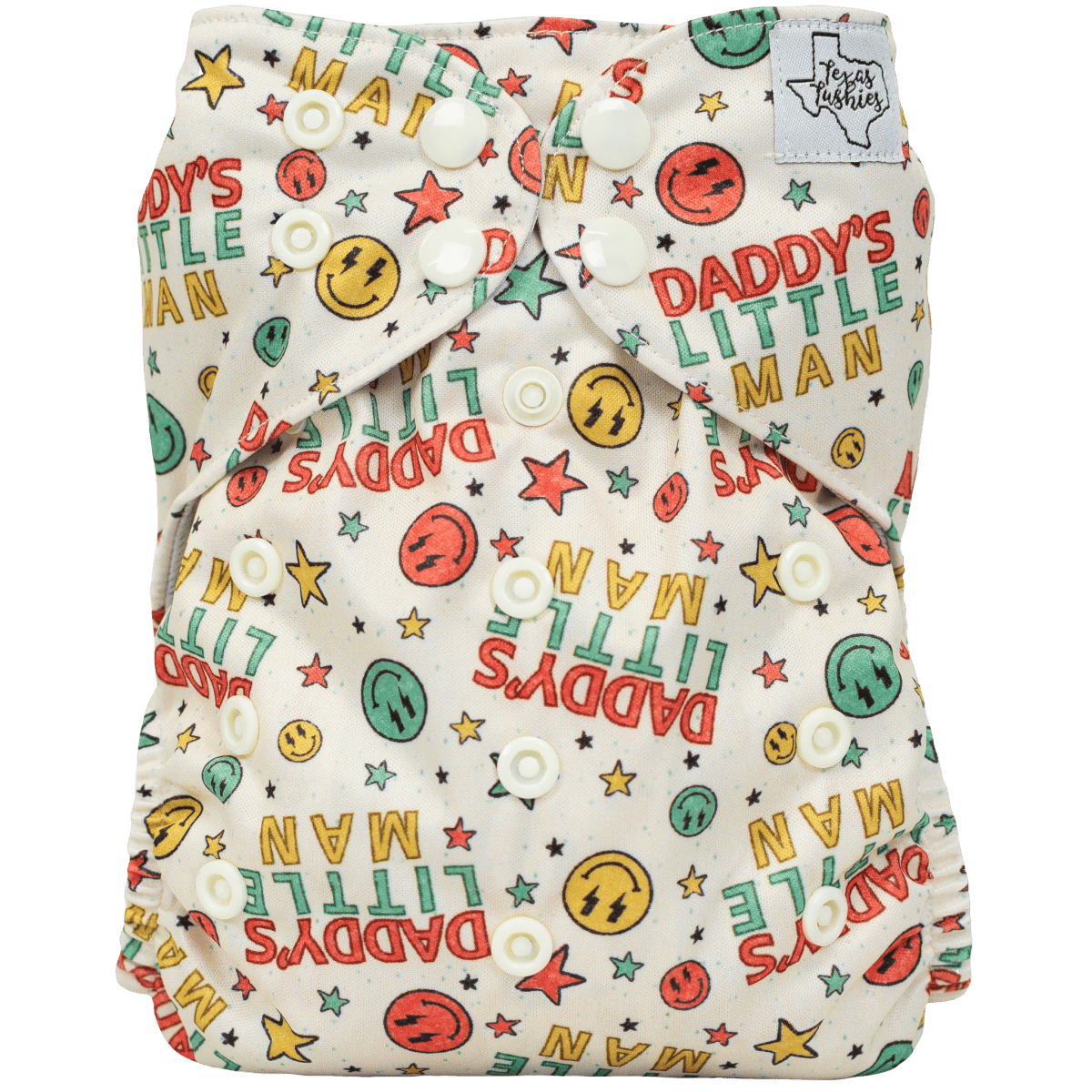 Texas Tushies Eco - Friendly Slim Fit Cloth Diaper for Babies 8 to 40 Pounds - 