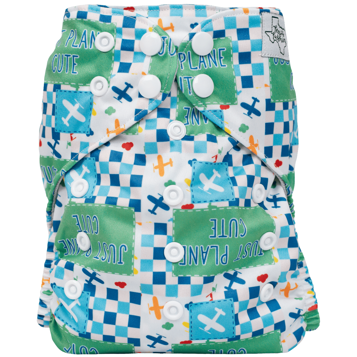 Texas Tushies Eco - Friendly Slim Fit Cloth Diaper for Babies 8 to 40 Pounds - 