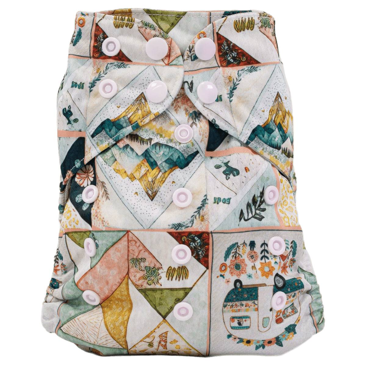 Texas Tushies Eco - Friendly Slim Fit Cloth Diaper for Babies 8 to 40 Pounds - 