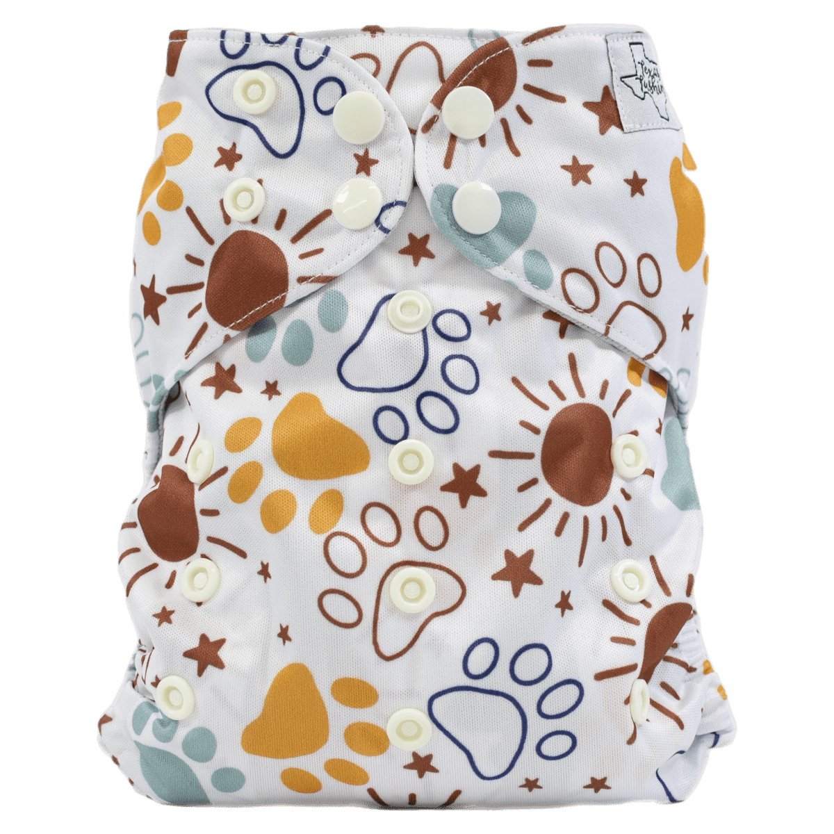 Texas Tushies Eco - Friendly Slim Fit Cloth Diaper for Babies 8 to 40 Pounds - 