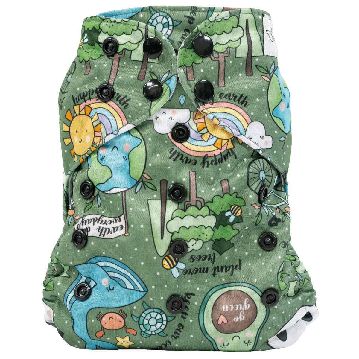 Texas Tushies Eco - Friendly Slim Fit Cloth Diaper for Babies 8 to 40 Pounds - 
